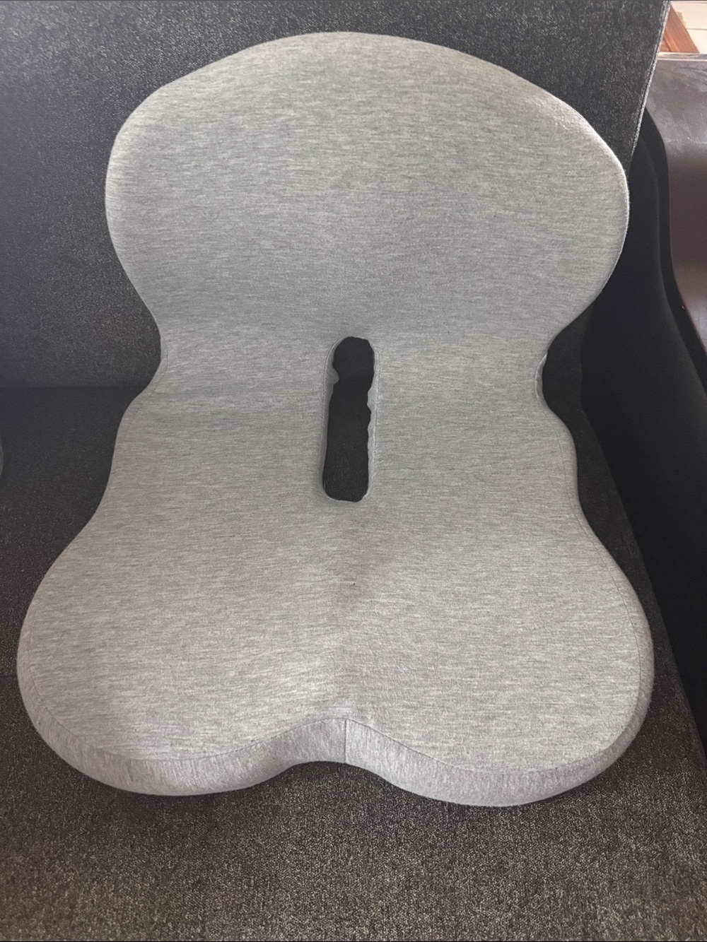 Ergonomic Memory Foam Seat Cushion in Light Gray